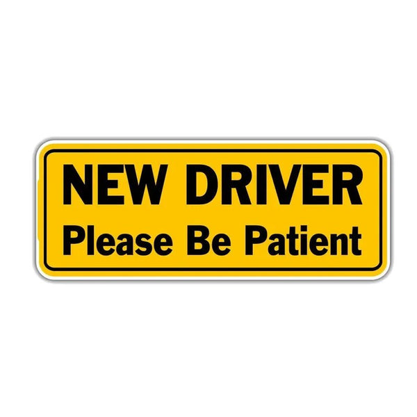New Driver Patience Decals.