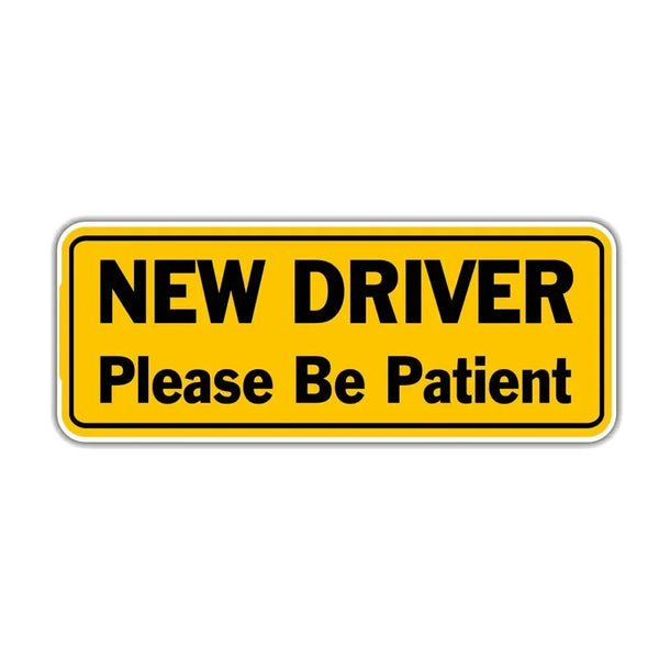 New Driver Patience Decals